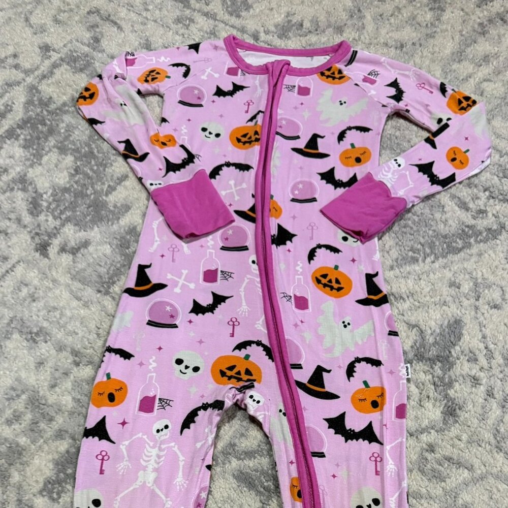 Little Sleepies Pink Glowing Ghouls Zippie